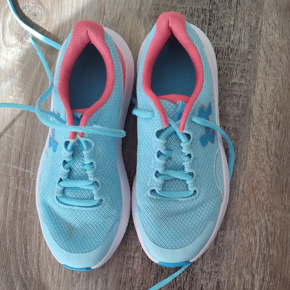 Under Armour Pink and Blue Sneakers